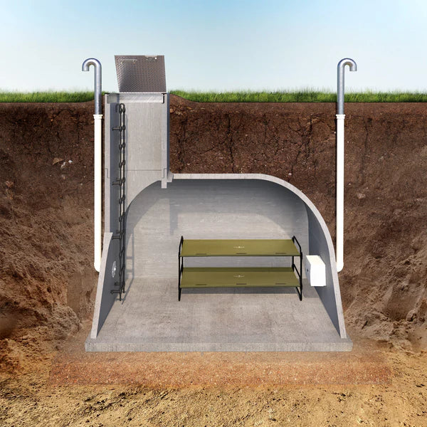 The Backyard Bunker | 8' x 12' Precast Concrete Shelter